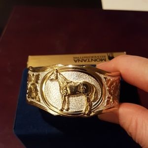 Montana Silversmith silver and gold bracelet